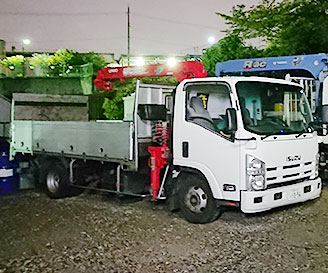 関西一円に対応可能な産業廃棄物収集運搬、株式会社エコシティ 3tトラック